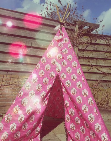 Roze tent Hertjes