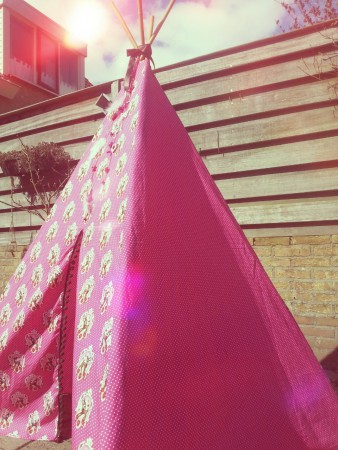 Roze tent Hertjes